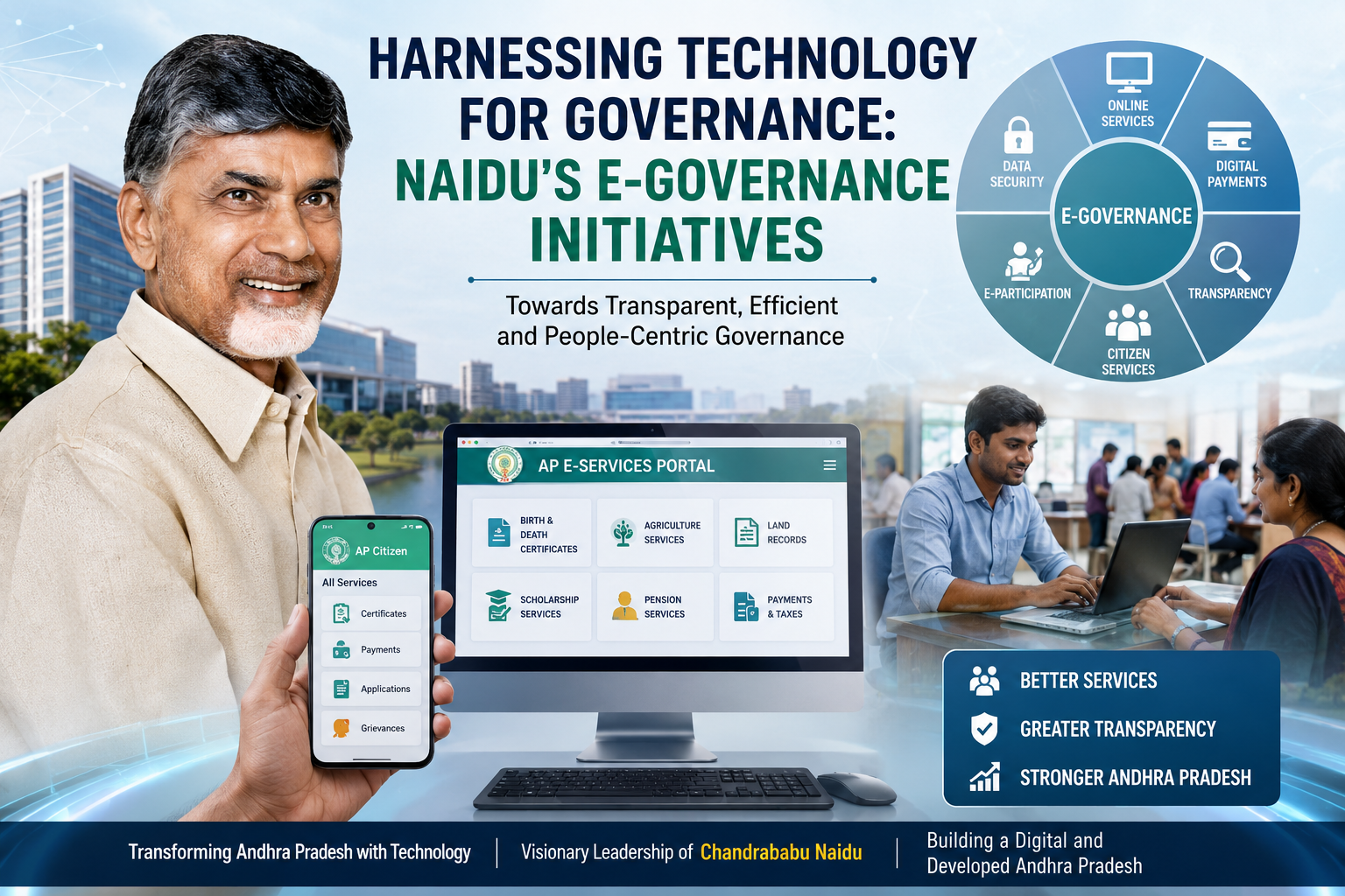 Harnessing Technology for Governance: Naidu’s E-Governance Initiatives