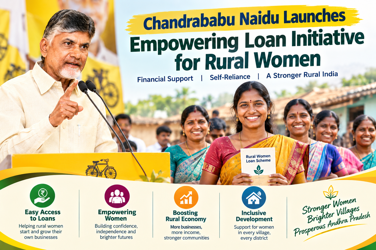 Chandrababu Naidu Launches Empowering Loan Initiative for Rural Women